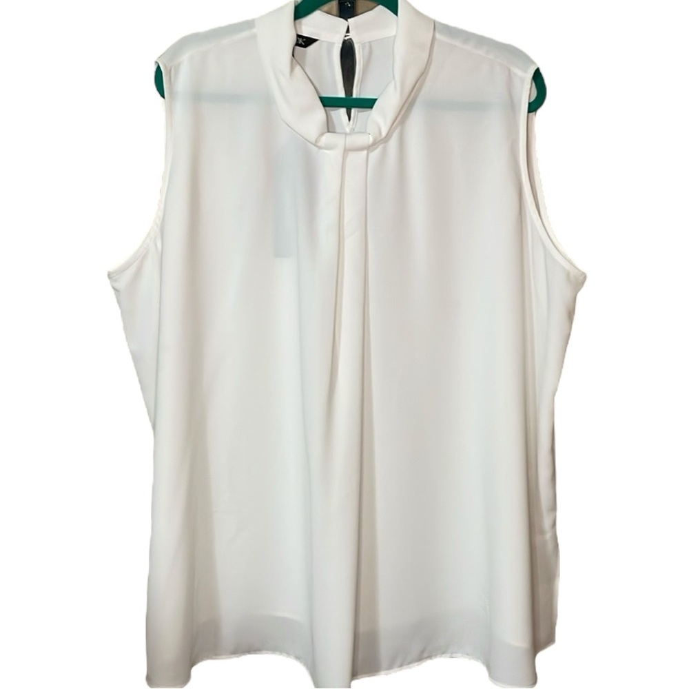 Misook sleeveless split side top blouse NWT 2X